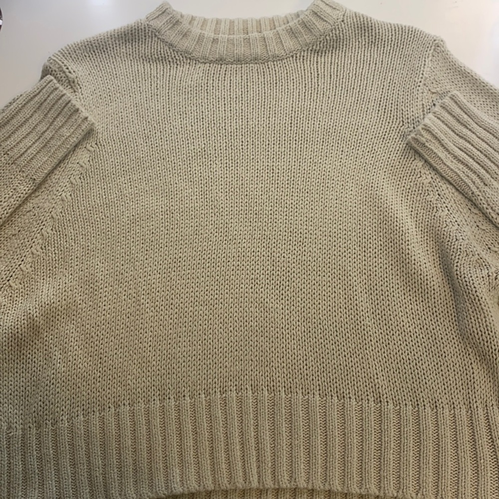 Tan cotton sweater